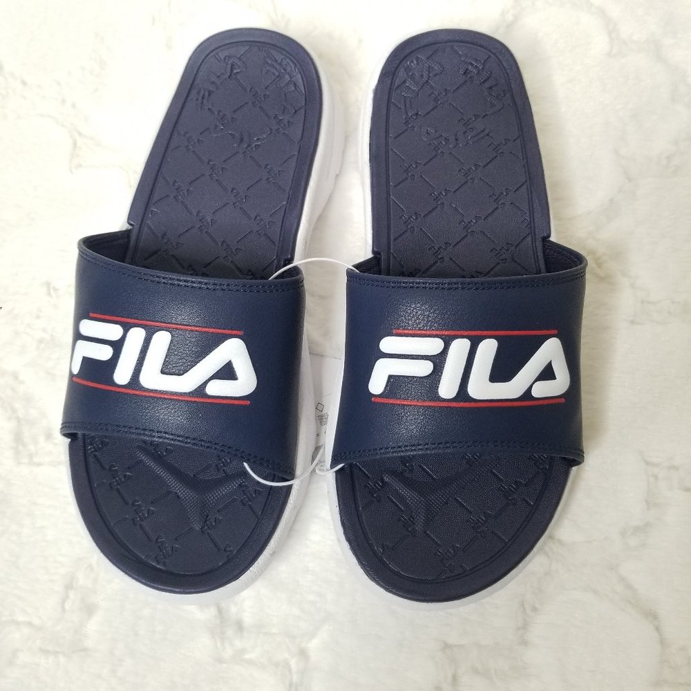 Fila Disruptor Bold Slides Blue NWT - Picture 3 of 6